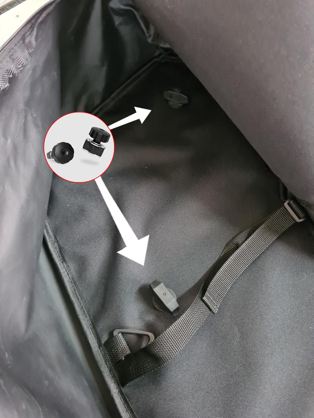 C-force 450 / 625 pluggfeste front bag